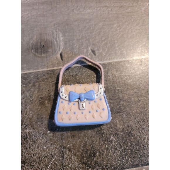 Doll purse pink bow lock accessory toy - Picture 1 of 3